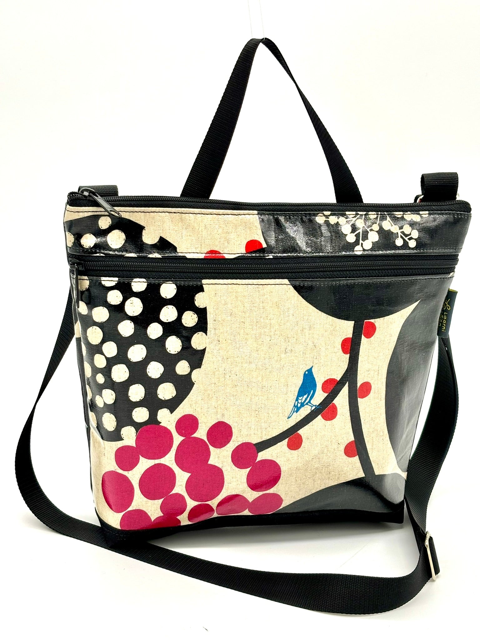 Large Travel Purse in Pink Berries